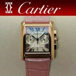 CARTIER-305-12 時尚新款TANK MC CHRONOGROPH多功能跑秒石英腕錶