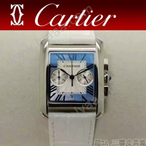 CARTIER-305-13 時尚新款TANK MC CHRONOGROPH多功能跑秒石英腕錶