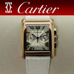 CARTIER-305-11 時尚新款TANK MC CHRONOGROPH多功能跑秒石英腕錶