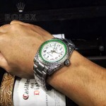 ROLEX-060-01 勞力士復古閃電雕刻加厚藍寶石玻璃搭配瑞士2813全自動機械機芯腕表