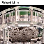 Richard Mille-80-2 潮流奢華男士綠色玻璃殼材質原裝全自動機械腕錶