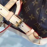 LV M51137-01 人氣熱銷經典款原版皮老花雙肩背包