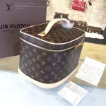 LV M47280-01 人氣熱銷經典款原版皮Monogram帆布系列化妝箱