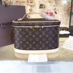 LV M47280-01 人氣熱銷經典款原版皮Monogram帆布系列化妝箱