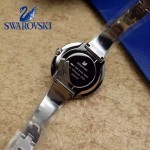 Swarovski-01-3 高貴典雅閃亮銀表圈鑲有1700顆施華洛世奇水晶手鐲款腕錶