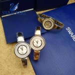 Swarovski-02 高貴典雅玫瑰金表圈鑲有1700顆施華洛世奇水晶手鐲款腕錶