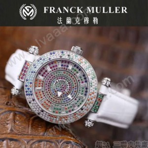 Franck Muller-28-11 高貴奢華Double Mystery閃亮銀白色滿天星瑞士2836自動機械腕錶