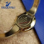 Swarovski-01 高貴典雅土豪金表圈鑲有1700顆施華洛世奇水晶手鐲款腕錶