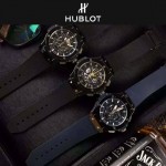 HUBLOT-040-3 潮流休閒男士藍色硅膠錶帶款進口石英腕錶