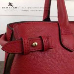 Burberry-0229-03 潮流時尚新款原單手掌紋進口牛皮配布手提斜背包