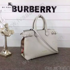 Burberry-0229-04 潮流時尚新款原單手掌紋進口牛皮配布手提斜背包