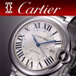 CARTIER-310 時尚經典藍氣球系列把頭鑲嵌天然藍寶石可搭配9015/2892自動機械腕錶