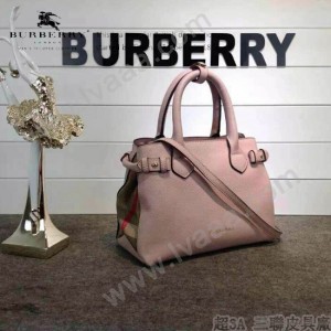Burberry-0229-05 潮流時尚新款原單手掌紋進口牛皮配布手提斜背包