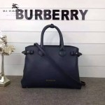 Burberry-0229-02 潮流時尚新款原單手掌紋進口牛皮配布手提斜背包