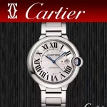 CARTIER-310 時尚經典藍氣球系列把頭鑲嵌天然藍寶石可搭配9015/2892自動機械腕錶