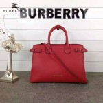 Burberry-0229-03 潮流時尚新款原單手掌紋進口牛皮配布手提斜背包