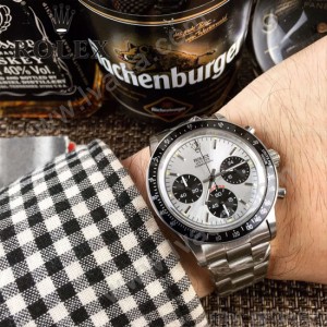ROLEX-063-2 明星余文樂同款保羅諾曼迪通拿紀念版日本多功能石英腕錶