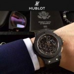 HUBLOT-040-6 潮流休閒男士玫瑰金硅膠錶帶款進口石英腕錶