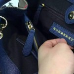Burberry 1771 潮流時尚款running man宋智孝同款荔枝紋女士手提單肩包
