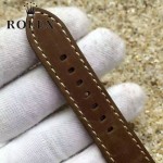ROLEX-064 潮流男士鈦色潛水SUB系列黑色陶瓷圈皮帶款瑞士2836機芯腕錶