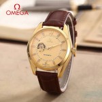 OMEGA-178-7 商務男士鏤空設計土豪金配金底316精鋼錶殼全自動機械腕錶