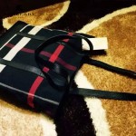 BURBERRY-0232 潮流時尚新款原版棉麻混合搭配進口意大利牛皮男包