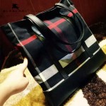 BURBERRY-0232 潮流時尚新款原版棉麻混合搭配進口意大利牛皮男包
