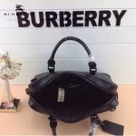 BURBERRY-0234-01 專櫃走秀四季百搭款意大利進口皮配PVC男士手提單肩包
