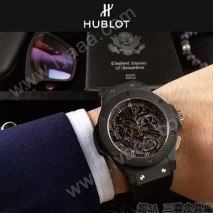 HUBLOT-040-6 潮流休閒男士玫瑰金硅膠錶帶款進口石英腕錶