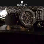 HUBLOT-040-6 潮流休閒男士玫瑰金硅膠錶帶款進口石英腕錶