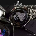 HUBLOT-040 潮流休閒男士綠色迷彩設計帆布錶帶進口石英腕錶