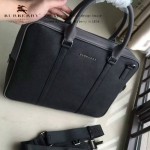 BURBERRY-0233-06 專櫃時尚新款進口牛皮掌紋全皮款男士手提斜背包