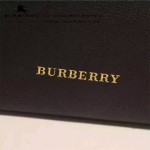 Burberry-0204-03 時尚新款經典風格原版進口荔枝紋牛皮配布小號手提斜背包