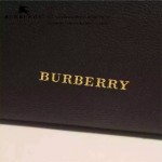Burberry-0204-03 時尚新款經典風格原版進口荔枝紋牛皮配布小號手提斜背包