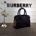 Burberry-0230-01 潮流時尚新款原單手掌紋進口牛皮配布小號手提斜背包