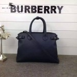 Burberry-0229-02 潮流時尚新款原單手掌紋進口牛皮配布手提斜背包