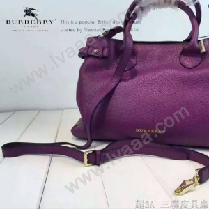 Burberry 1771-01 潮流時尚款running man宋智孝同款荔枝紋女士手提單肩包