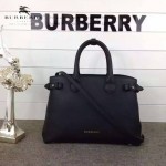 Burberry-0229-01 潮流時尚新款原單手掌紋進口牛皮配布手提斜背包