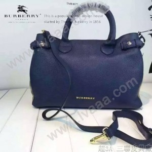 Burberry 1771 潮流時尚款running man宋智孝同款荔枝紋女士手提單肩包