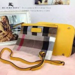 Burberry-0223-03 潮流時尚款來自星星的妳千頌依同款可拆式皮質斜背帶水桶包