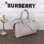 Burberry-0229-04 潮流時尚新款原單手掌紋進口牛皮配布手提斜背包