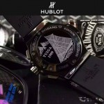 HUBLOT-040-5 潮流休閒男士土豪金硅膠錶帶款進口石英腕錶