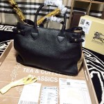 Burberry 1771-02 潮流時尚款running man宋智孝同款荔枝紋女士手提單肩包