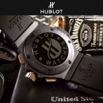 HUBLOT-040-6 潮流休閒男士玫瑰金硅膠錶帶款進口石英腕錶