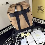 Burberry-0236 專櫃時尚新款Canvas系列原版格紋雙肩包