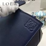 LOEWE 0160-07 專櫃時尚新款Puzzle Bag拼色系列原版小牛皮手提單肩包