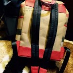 Burberry-0236-01 專櫃時尚新款Canvas系列原版格紋雙肩包