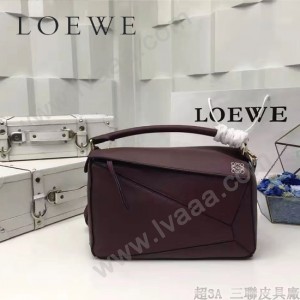 LOEWE 0160-01 專櫃時尚新款Puzzle Bag系列原版小牛皮手提單肩包