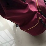 Burberry-0246-04 潮流時尚新款原單材質牛皮配防水紡布可以繡字大號雙肩包