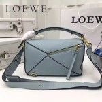 LOEWE 0160-02 專櫃時尚新款Puzzle Bag系列原版小牛皮手提單肩包